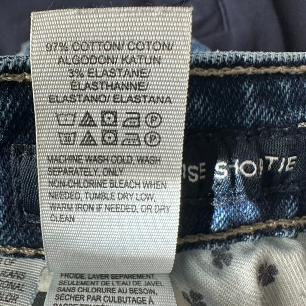 Lucky Brand The High Rise Shortie Women's 2/24 Blue Cut Off Summer High Rise - Picture 7 of 9
